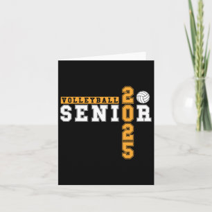 Volleybyll Senior Night Volleybyll Senior 2025 Gra Card