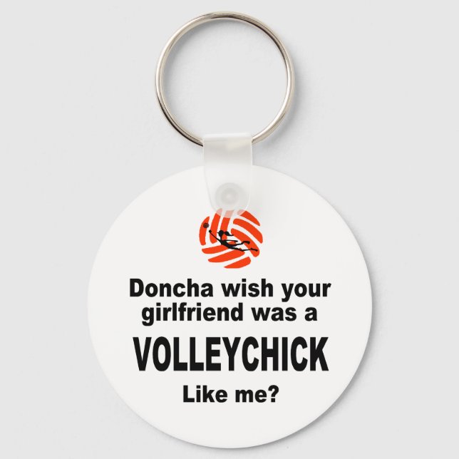 VolleyChick Doncha Keychain (Front)