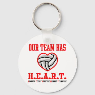 VolleyChick Heart Keychain
