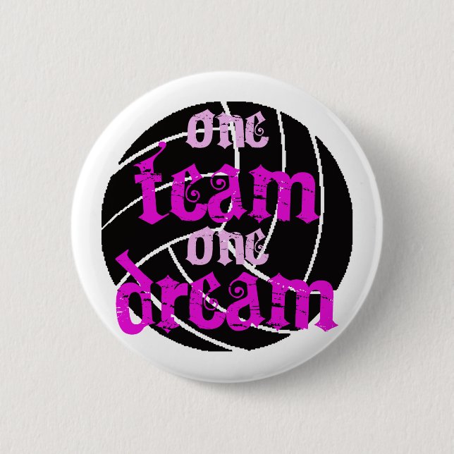 VolleyChick One 2 Inch Round Button (Front)