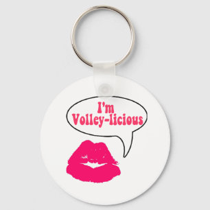 VolleyChick Volley-licious Keychain