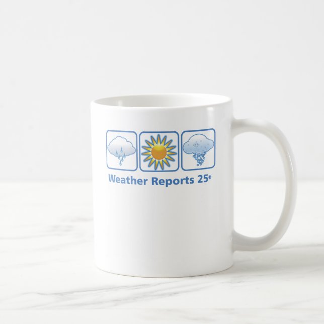 VolleyChick Weather Report Coffee Mug (Right)