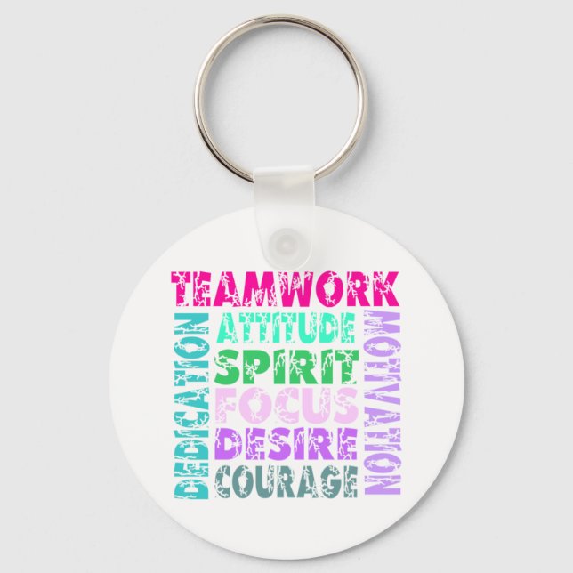 VolleyChick's Teamwork Keychain (Front)