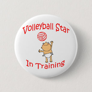VolleyChick's VolleyBaby 2 Inch Round Button