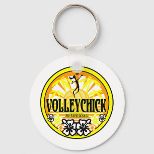 VolleyChickSunshine Keychain