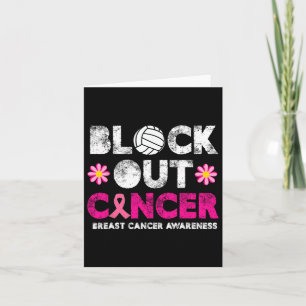 Volleyll Pink Breast Cancer Awareness Block Out Ca Card