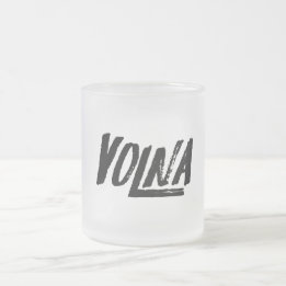 Volna taza frosted glass coffee mug