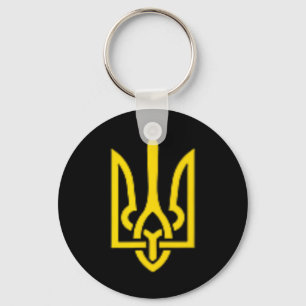 Volodymyr Zelensky Coat Of Arms Of Ukraine Tryzub Keychain