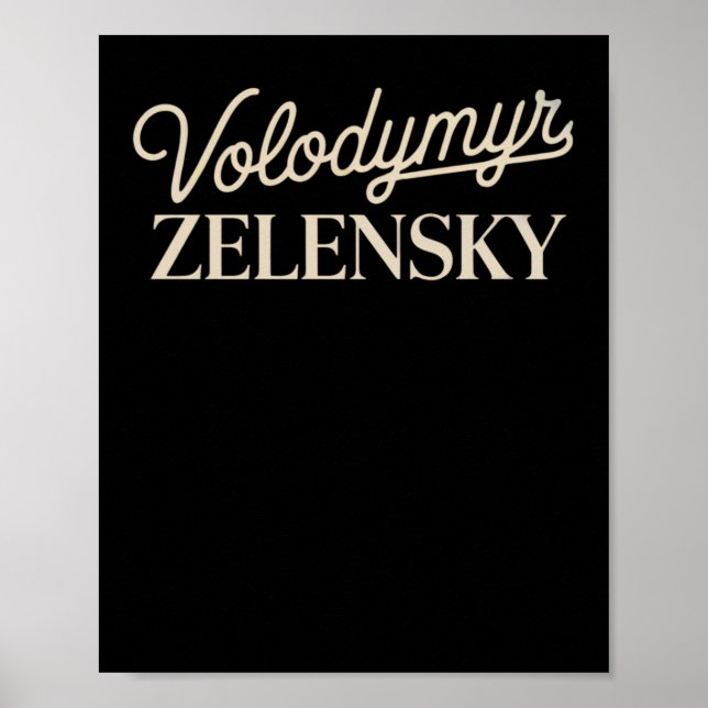 Volodymyr Zelensky  Poster (Front)