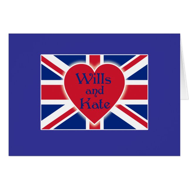 Volontés et Kate avec Union Jack sur des T-shirts, (Devant horizontal)