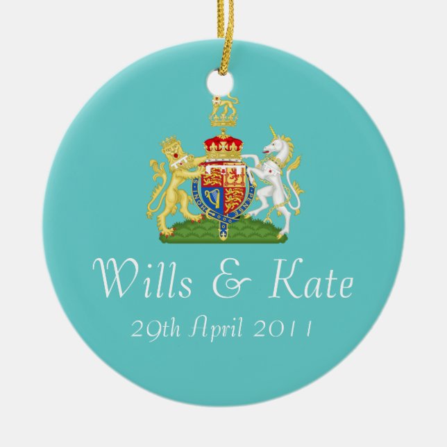 Volontés et ornement royal de souvenir de mariage (Devant)
