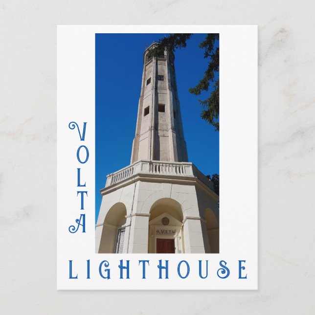 Volta Lighthouse Brunate Lake Como Italy Postcard (Front)