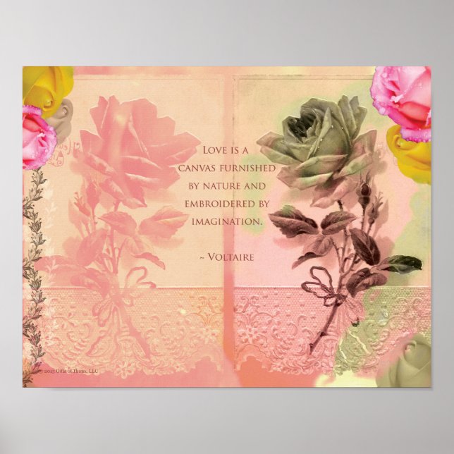 Voltaire, 14" x 11" - Poster d'archival Matte (Devant)