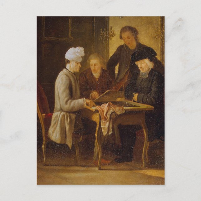 Voltaire at Chess Postcard (Front)