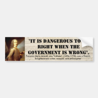 Voltaire_Quote _03 Bumper Sticker