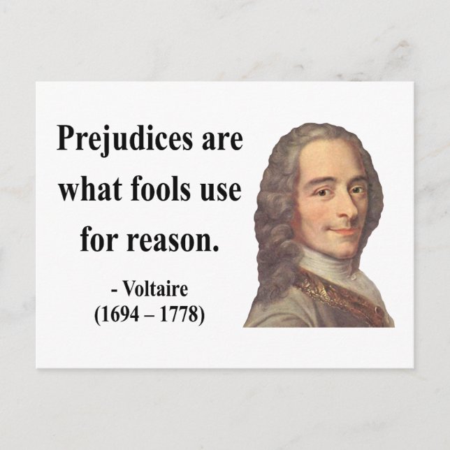 Voltaire Quote 4b Postcard (Front)