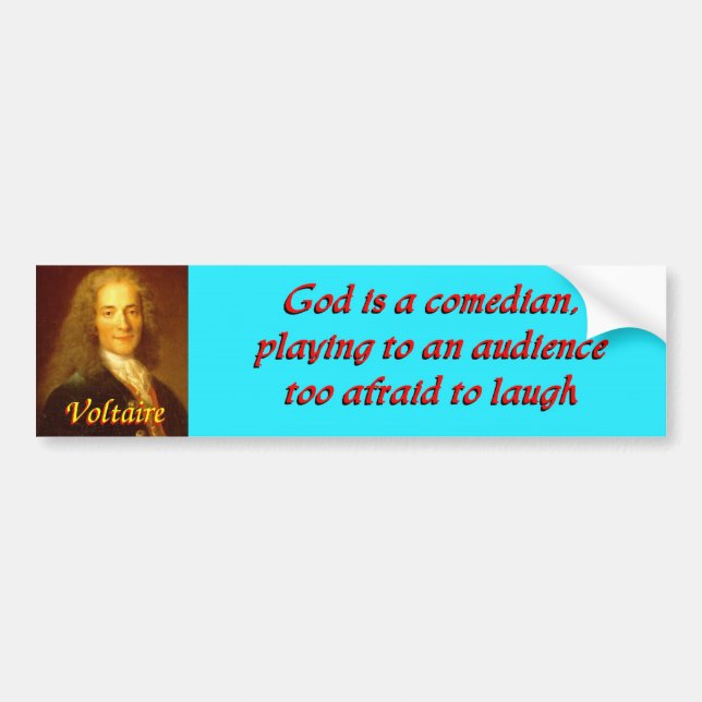 Voltaire quote 6 bumper sticker (Front)