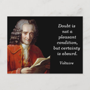 Voltaire quote - Postcard