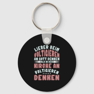 Voltigieren Reiten Pferd Pferdsport Reitsport Reit Keychain