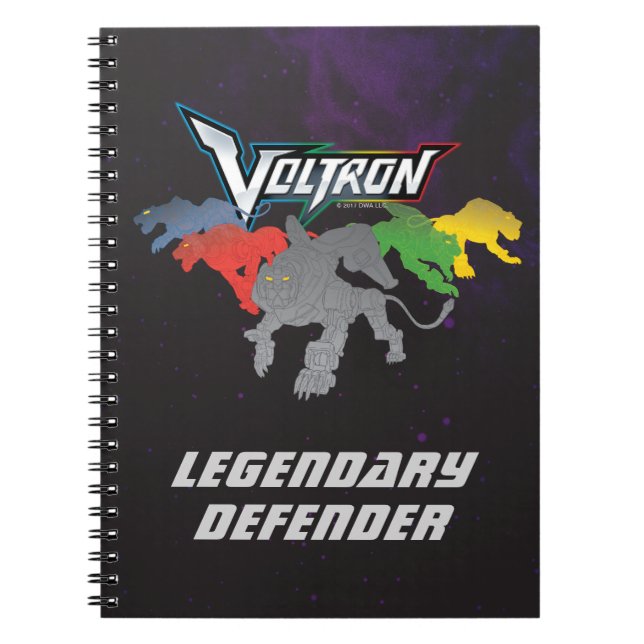 Voltron | Lions Charging Notebook (Front)