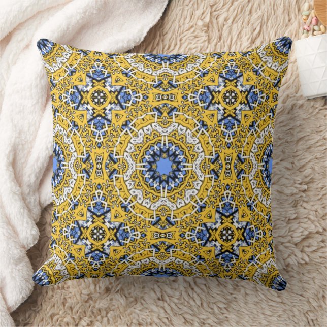 Volume eleven's kaleidoscope art forty-four throw pillow (Blanket)