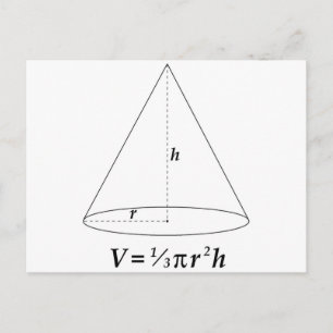 Volume of a Cone Postcard