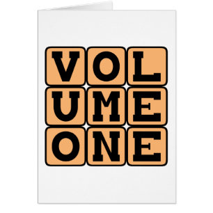 Volume One, First Volume