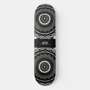 Volume one's kaleidoscope art eight skateboard
