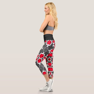 Volume sixteen's kaleidoscope art eight capri leggings