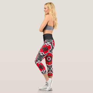 Volume sixteen's kaleidoscope art seven capri leggings