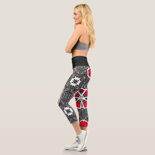 Volume sixteen's kaleidoscope art three capri leggings