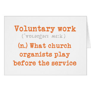 Voluntary work card