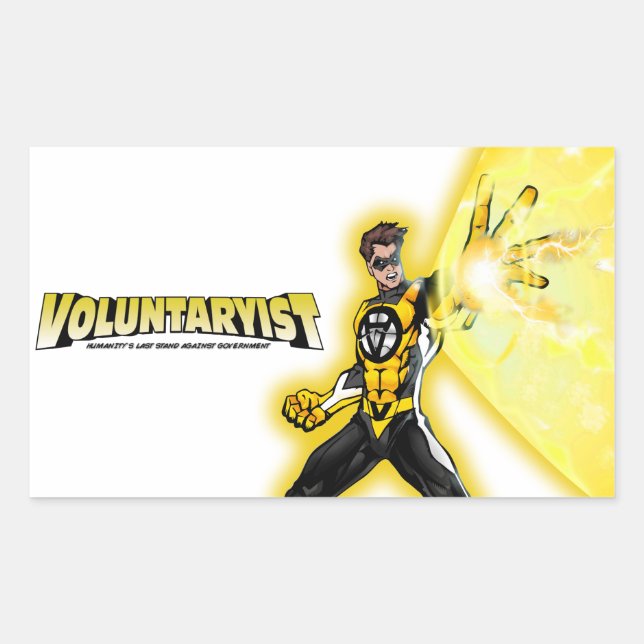 Voluntaryist Blast Sticker (Front)