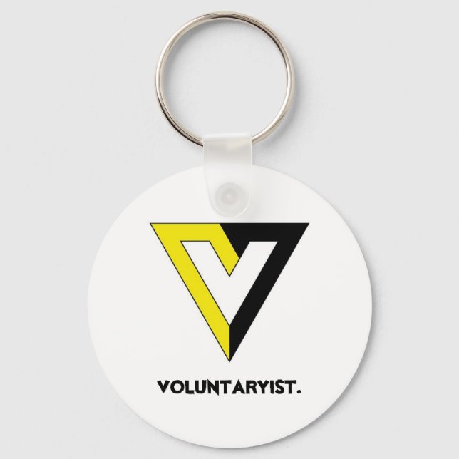 Voluntaryist. Keychain (Front)