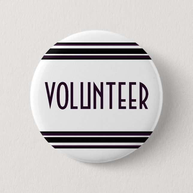 Volunteer 2 Inch Round Button (Front)