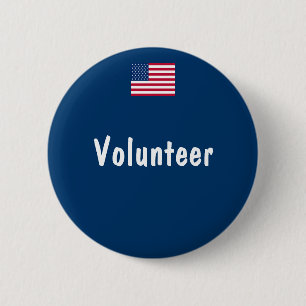 Volunteer 2 Inch Round Button