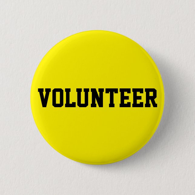 Volunteer 2 Inch Round Button (Front)