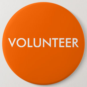 VOLUNTEER 6 INCH ROUND BUTTON