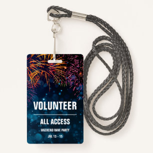 Volunteer All Access Event Pass   Fireworks Finale Badge
