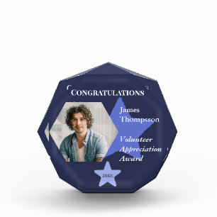 Volunteer Appreciation  Award Keepsake Photo Block