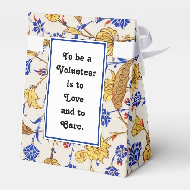 Volunteer Appreciation Favor Box (Back Side)