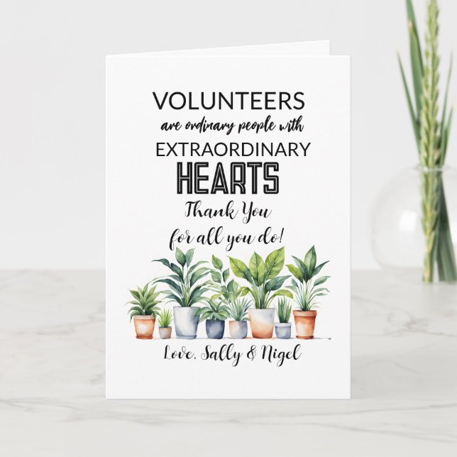 volunteer appreciation week card (Front)