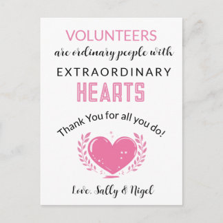 volunteer appreciation week postcard