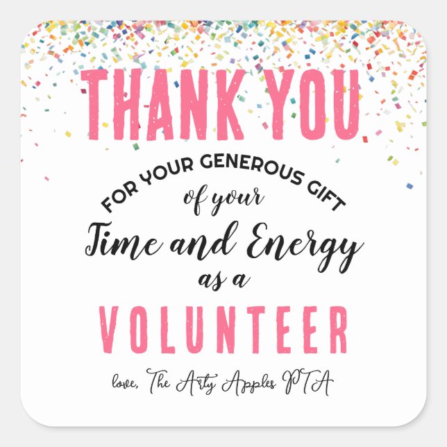 volunteer appreciation week sticker plaster (Front)