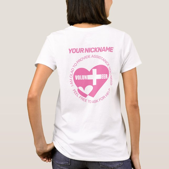 Volunteer Assistant Helper T-Shirt (Back)