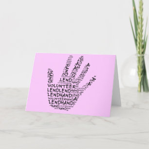 Volunteer Awareness: Lend a Helping Hand Card