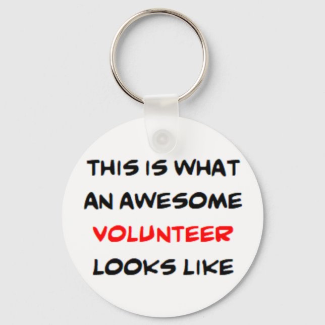 volunteer, awesome keychain (Front)