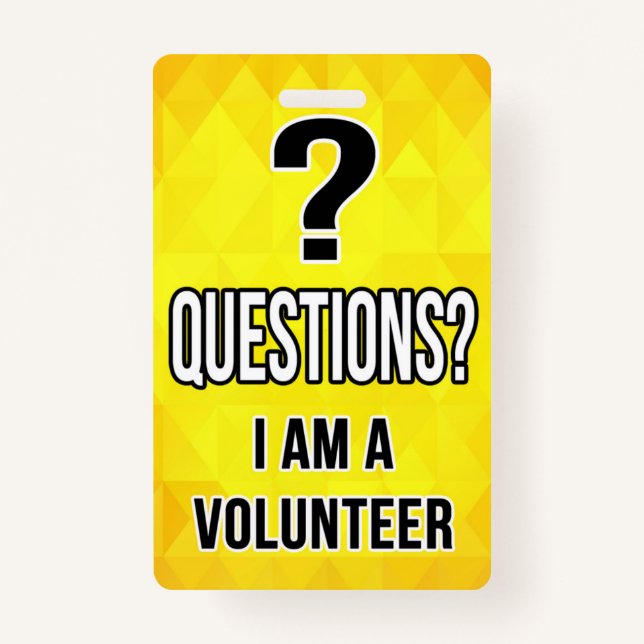 Volunteer Badge (Front)