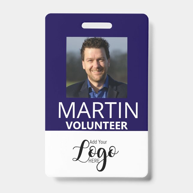 Volunteer Badge | Custom Name Tag (Front)