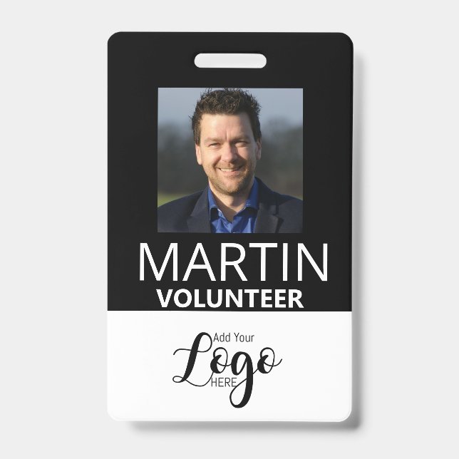 Volunteer Badge | Custom Name Tag (Front)